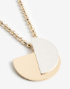 Collares Largos Metal Collar Largo Metal Bicolor - Combinacion Bicolor