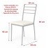 Silla Gitana Acolchonada Con Hierro, Soportan 150 Kg BLANCO