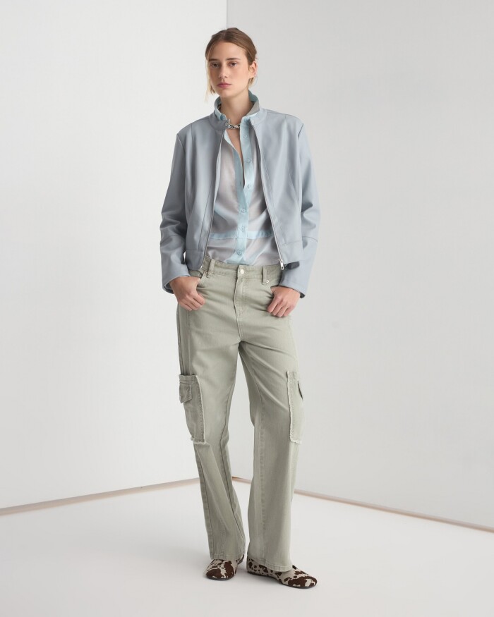 Campera Justine Celeste