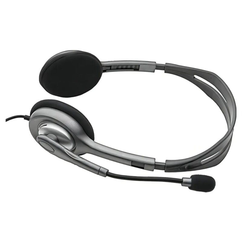 Auriculares Logitech H111 con Mic y Conector 3.5mm Gris Auriculares Logitech H111 con Mic y Conector 3.5mm Gris