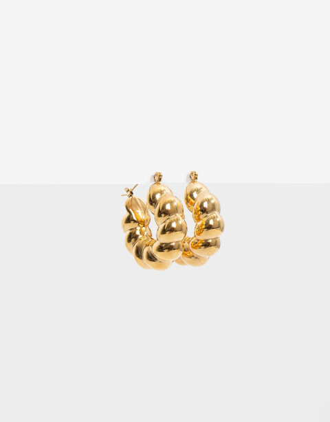 Aros Argollas Metal Aros Argollas Acero - Dorado