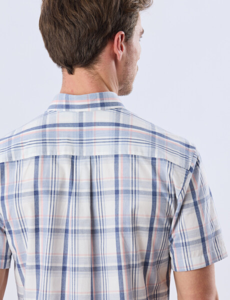 CAMISA CUADROS Blanco