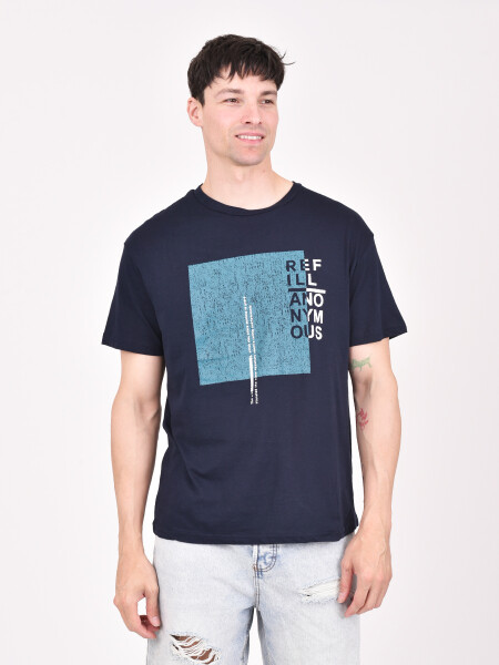 REMERA REFILL AZUL OSCURO