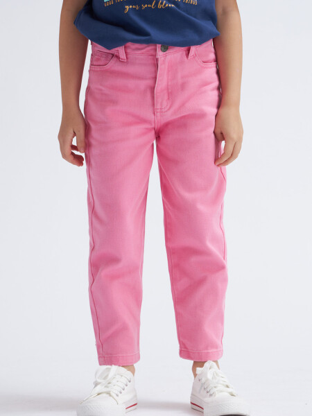 Pantalón de jean slouchy Fucsia