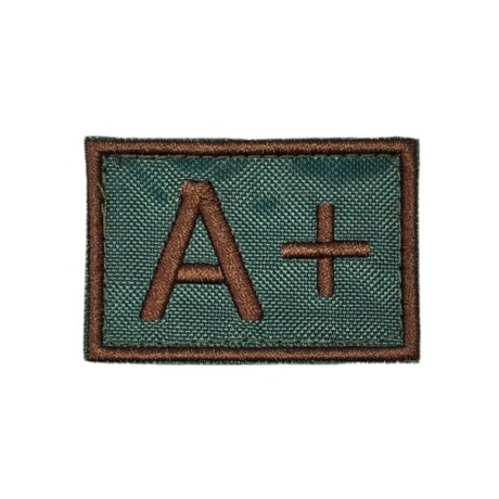 Parche grupo sanguíneo Ejercito A+