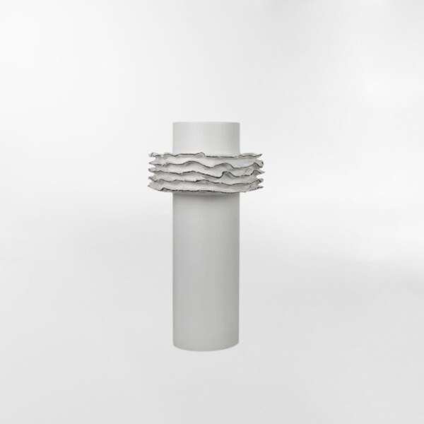 FLORERO ONDAS I Blanco - UNICO