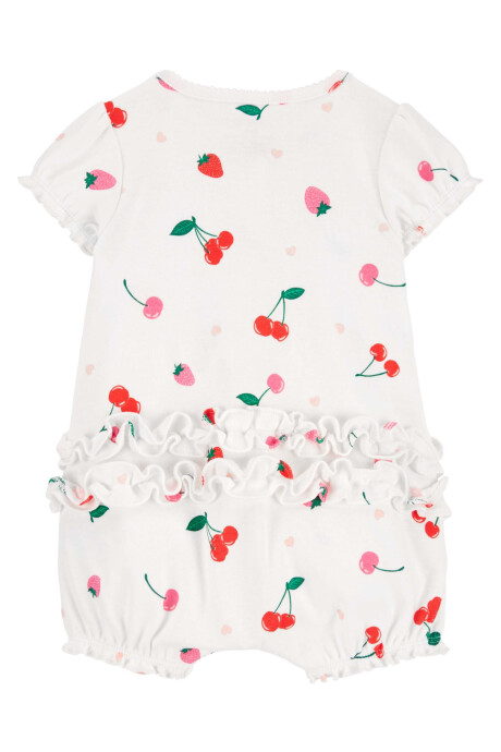 Monito bombachudo de algodón diseño cerezas Sin color