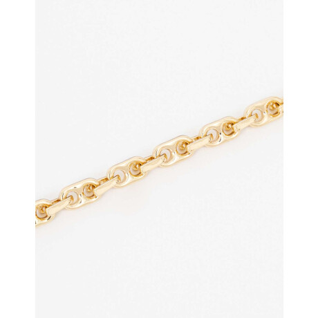 Pulsera Flexible Eslabón Bold Dorado