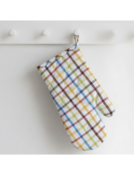 MANOPLA ALGODÓN 18X32CM CUADROS MULTICOLOR MANOPLA ALGODÓN 18X32CM CUADROS MULTICOLOR