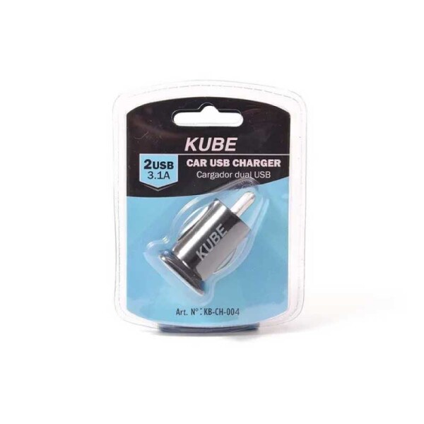 Cargador Para Auto Doble Usb, Con Led, Input 12v Output 5v 3100ma, Color Negro Cargador Para Auto Doble Usb, Con Led, Input 12v Output 5v 3100ma, Color Negro