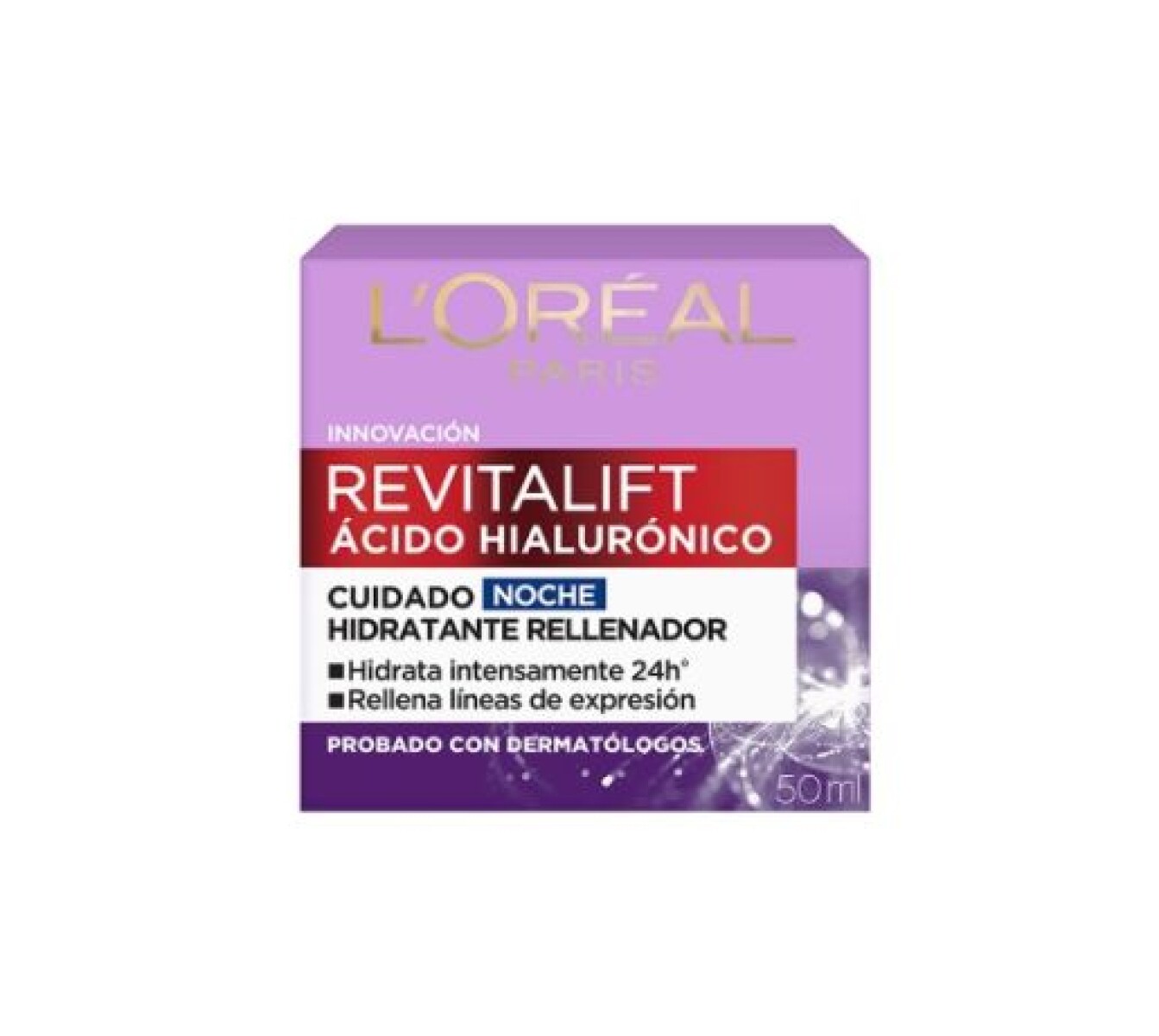 L’Oréal Crema Hidratante Revitalift Ácido Hialurónico Noche 50ml – Crema facial nocturna