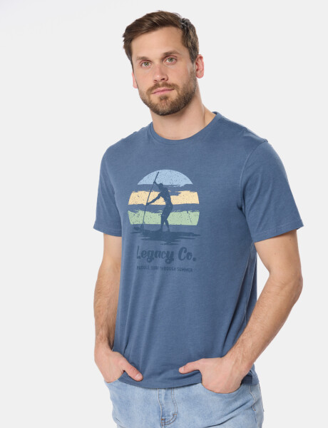 REMERA ESTAMPADA Azul