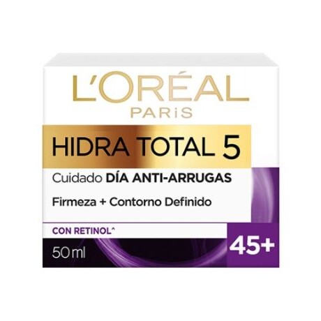 LOREAL CREMA HIDRA TOTAL 5 DÍA ANTI-ARRUGAS FIRMEZA+CONTORNO DEFINIDO +45 AÑOS 50ml LOREAL CREMA HIDRA TOTAL 5 DÍA ANTI-ARRUGAS FIRMEZA+CONTORNO DEFINIDO +45 AÑOS 50ml