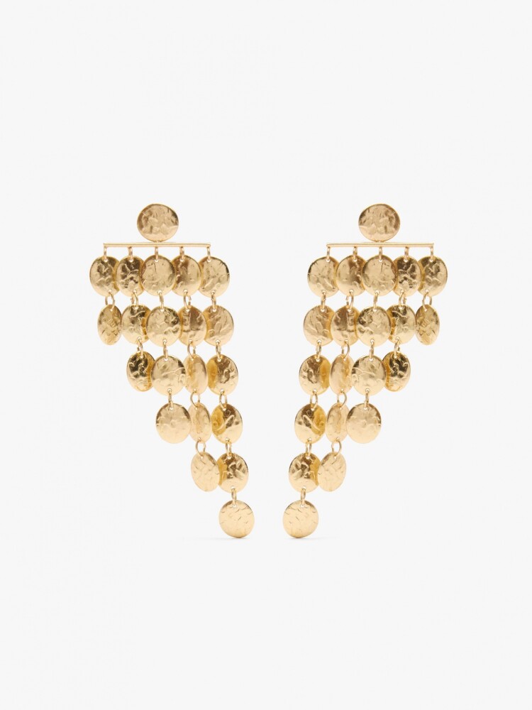 Pendientes Largos Con Degradé dorado