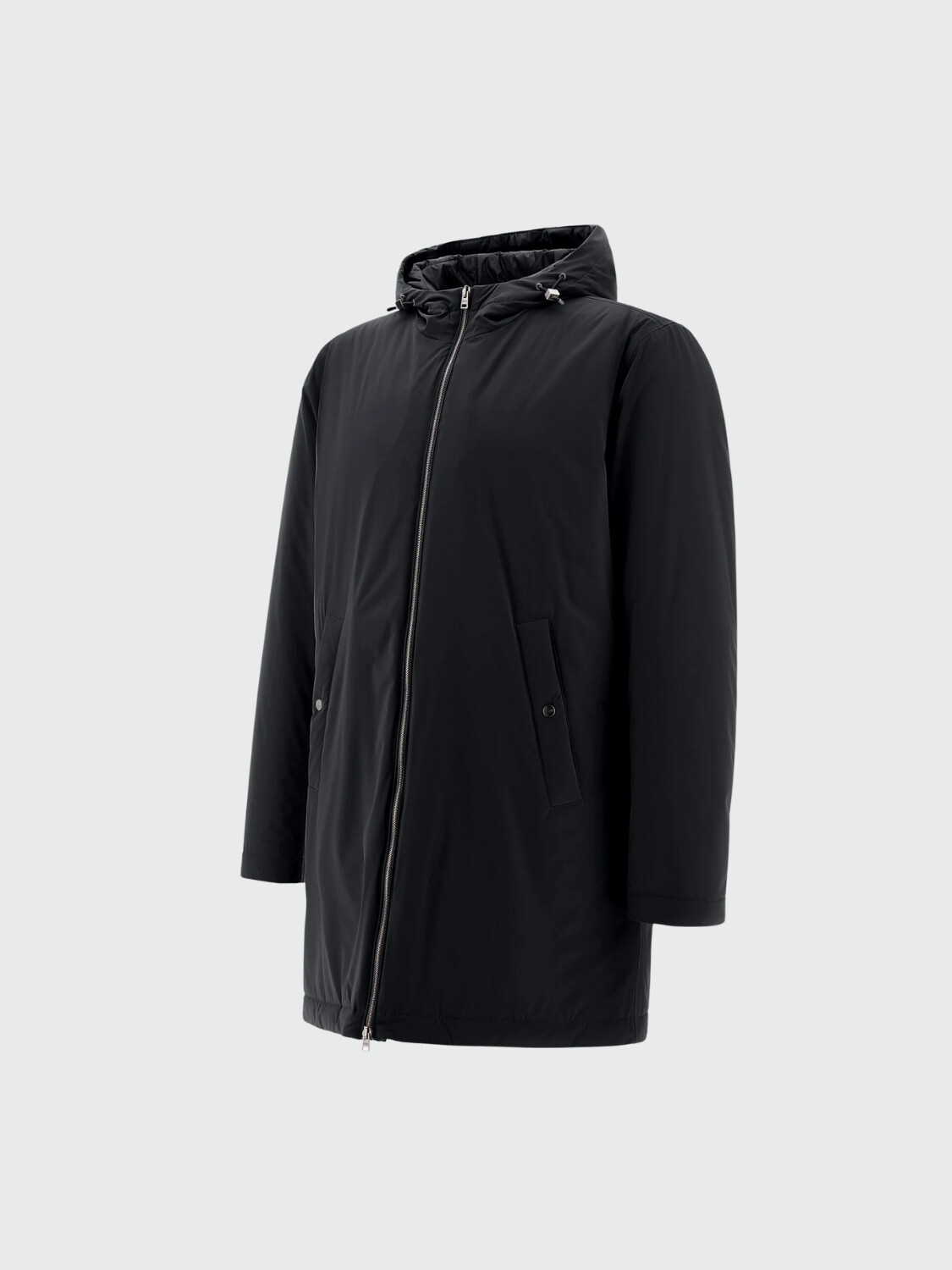 Herno - Campera Parka de nylon elástizado Azul