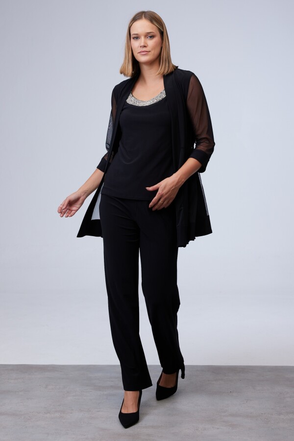 Set Blusa, Pantalón & Chaqueta NEGRO