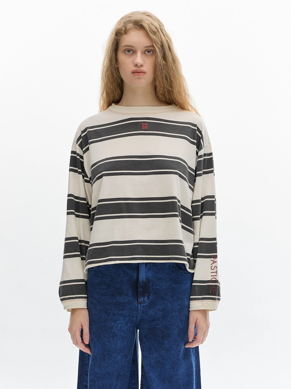 T-shirt Zoe Stripes marron s