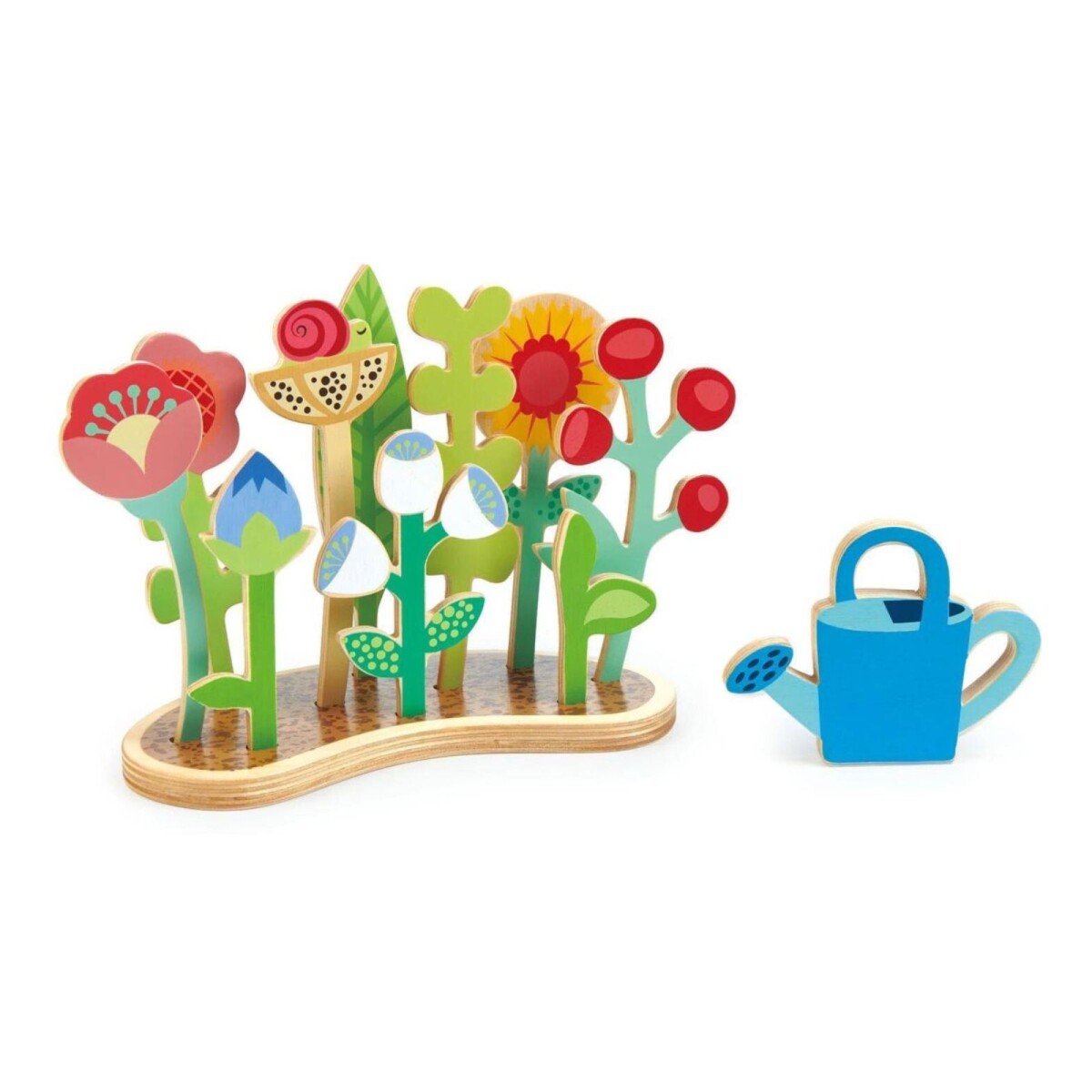 Juego Juguete Cama Flores Madera Tender Leaf Jardineria 