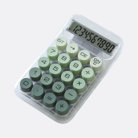 Calculadora Con Botones En Degradé Verde
