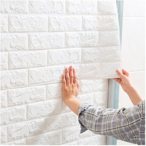 Revestimiento Pared Adhesivo Fácil Colocación Piedra X20 Un Variante Color Celeste