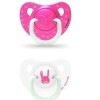 Set x2 chupete anatómico Suavinex Nocturno 6 a 18 m Rosa