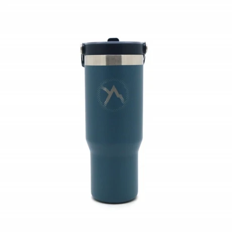 Vaso Térmico Discovery Con Pico Y Sorbete AZUL