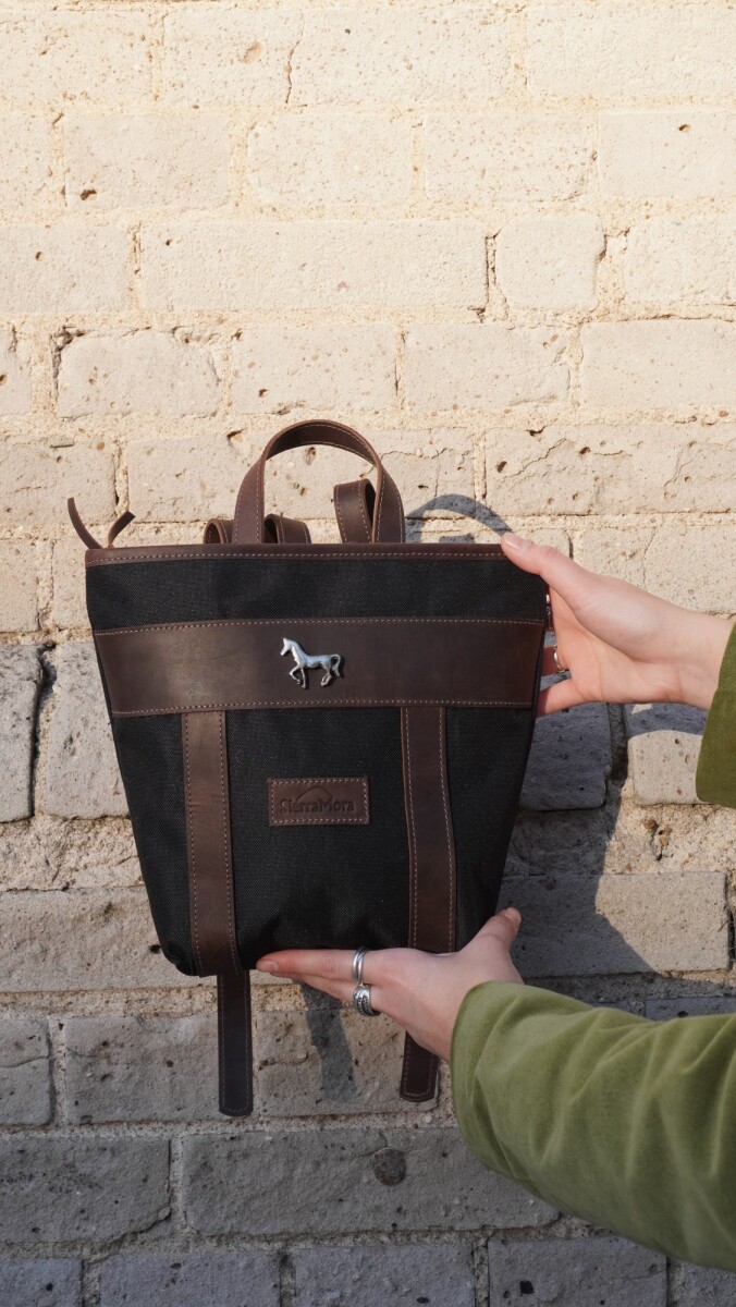 Mini Mustang Backpack - Chocolate / Negro 
