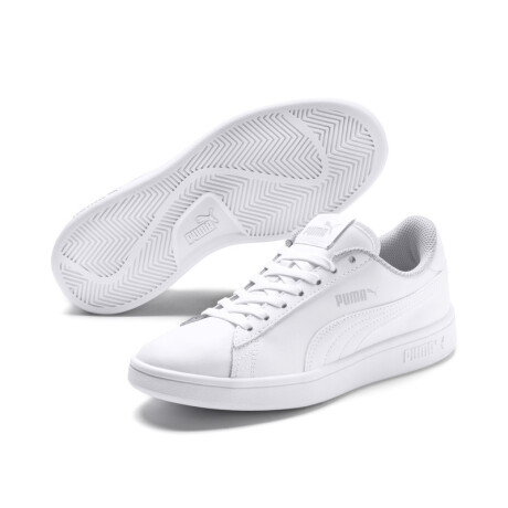 Puma Smash v2 L Jr 36517002 Blanco