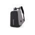 Mochila Anti Robo Impermeable Puerto Usb Para Celular Variante Color Gris