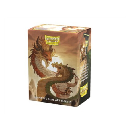 Dragon Shield: 100 Standard Sleeves Dual Art - Matte Wood Snake Dragon Shield: 100 Standard Sleeves Dual Art - Matte Wood Snake