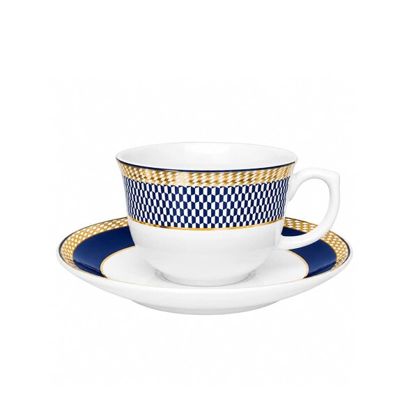 Taza Te con plato Op art Taza Te con plato Op art
