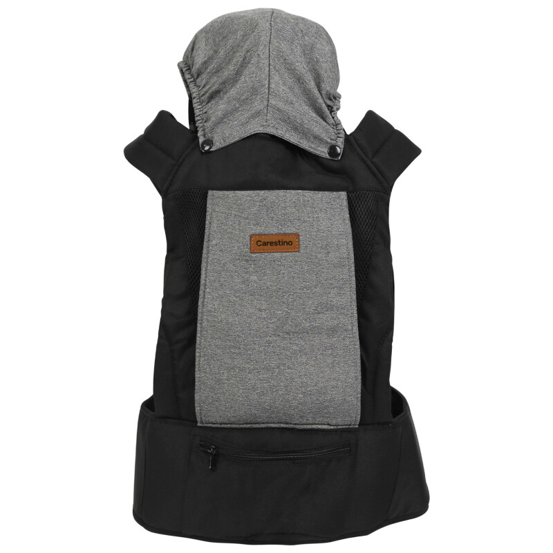 Mochila Porta Bebé Carestino con 3 Posiciones Gris/Negro