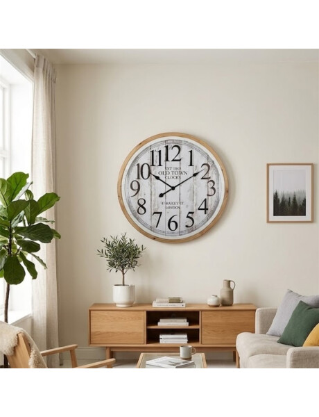 RELOJ DE PARED MADERA D68X7CM OLD TOWN RELOJ DE PARED MADERA D68X7CM OLD TOWN