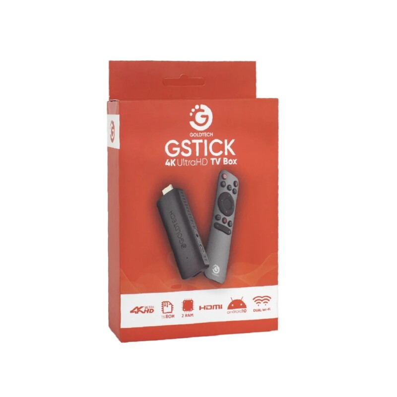 TV BOX GOLDTECH GSTICK 16/2GB ANDROID 10 TV BOX GOLDTECH GSTICK 16/2GB ANDROID 10