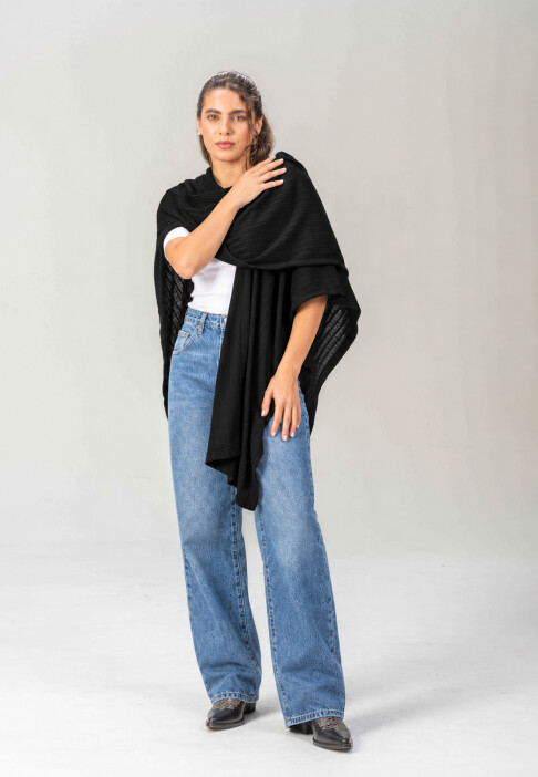 Ruana Abazo Negro