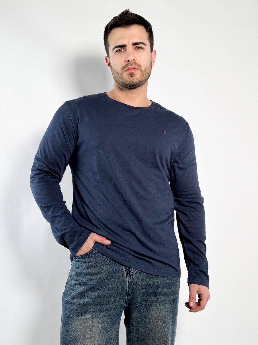 Remera M/Larga Barton - Azul 