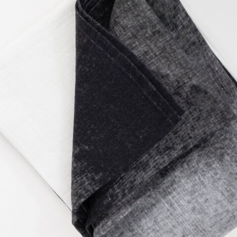 Throw Degradé Lino - Natural + Negro Throw Degradé Lino - Natural + Negro