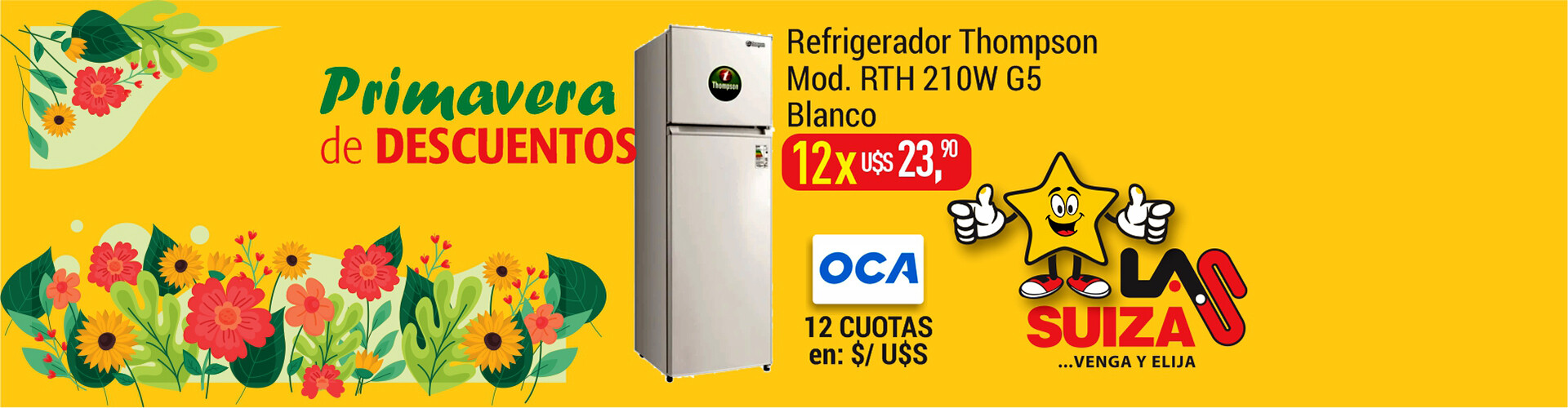 Refrigerador Thompson 210 blanco