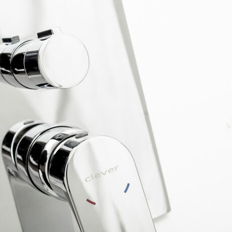 Griferia De Ducha Empotrar Linea Agora Xtreme Clever Con Transferencia Cromada 000