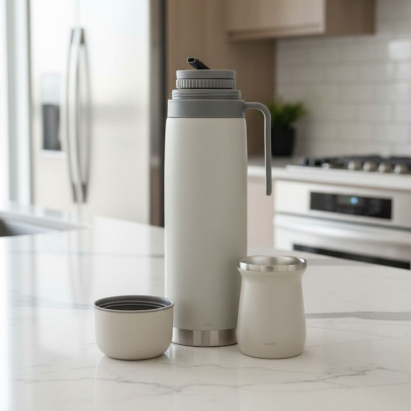 Set termo Comet Bologna 1 lt + Mate de 160 ml Greinge