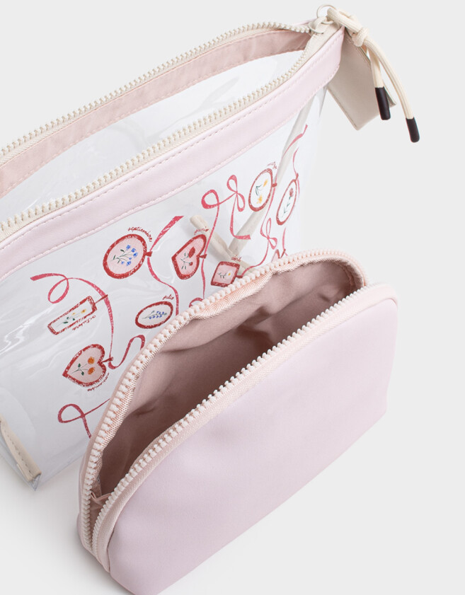 Porta Cosméticos Necessaires - Estampado Flores