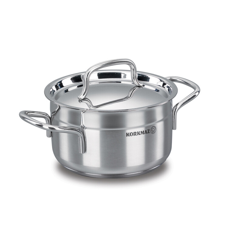 OLLA ACERO 5.5LTS INOX C/TAPA ALFA KORKMAZ. 24X12CM OLLA ACERO 5.5LTS INOX C/TAPA ALFA KORKMAZ. 24X12CM