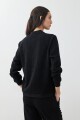 Bomber c/ textura acanalada negro