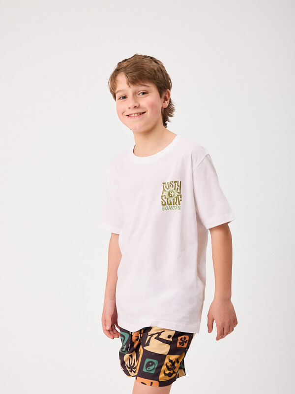 T-SHIRT AMSTER TEEN RUSTY Blanco