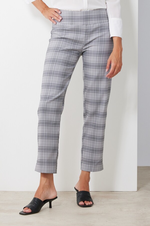 Pantalon Pretina Ancha GRIS/MULTI