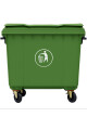 Contenedor De Residuos Verde - 1100 Litros Contenedor De Residuos Verde - 1100 Litros