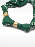 Collar De Tejido Con Detalles Metálicos verde