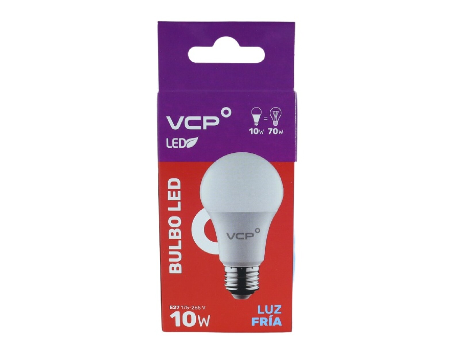 LAMPARA LED BULBO 10W E27 6500K 