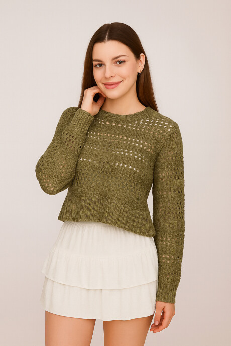 Sweater Sunto Verde Oliva Claro