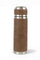 Termo de acero forrado 500 ml Marrón